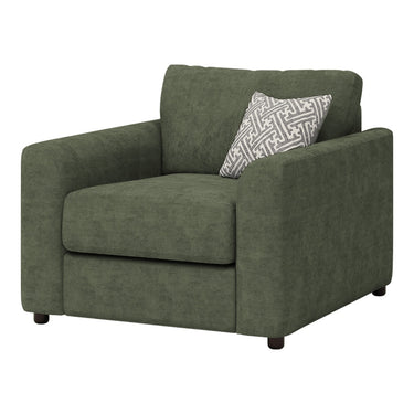 Selby Fabric Arm Chair in Ravel Forest fabric