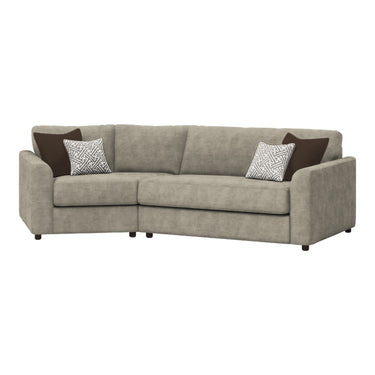 Selby Left Hand Cosy Corner Fabric Sofa in Ravel Dune fabric