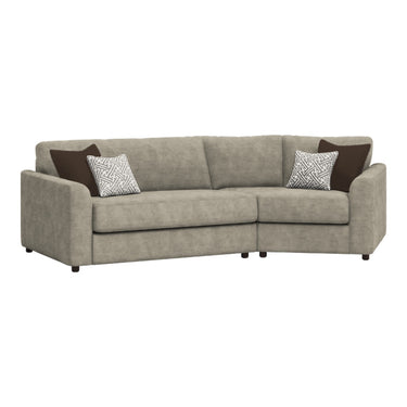 Selby Right Hand Cosy Corner Fabric Sofa in Ravel Dune fabric