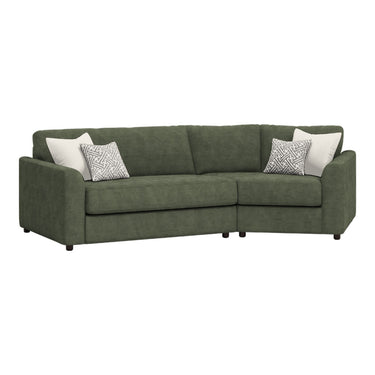 Selby Right Hand Cosy Corner Fabric Sofa in Ravel Forest fabric