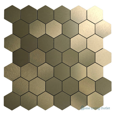 Self Adhesive 3D Mosaic Wall Tiles - Hexagon - 30cm x 30cm (10 Pack) – image 3