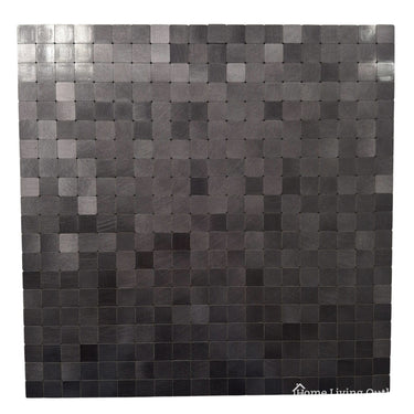 Self Adhesive 3D Mosaic Wall Tiles - Square - 30cm x 30cm (10 Pack) – Black