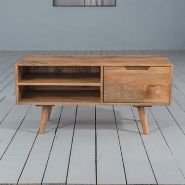 Soren Mango Wood Coffee Table / Small TV Unit - view 3