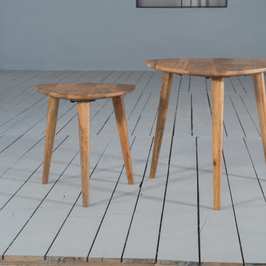 Soren Mango Wood Nest of 2 Tables - view 4