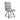 Stellan Leather Effect Dining Chair - Light Grey – studio view 1
