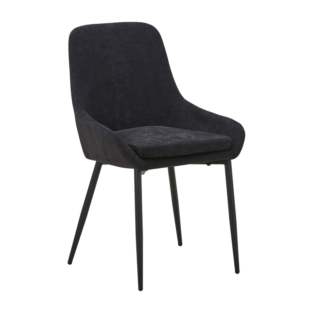 Sterne Fabric Dining Chair - Black – studio view 1