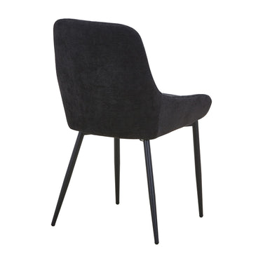 Sterne Fabric Dining Chair - Black – studio view 2