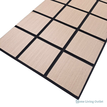 Superlightweight Grid - Self Adhesive Acoustic Wall Panels - 120cm x 30cm (4 Pack) – Premium Oak