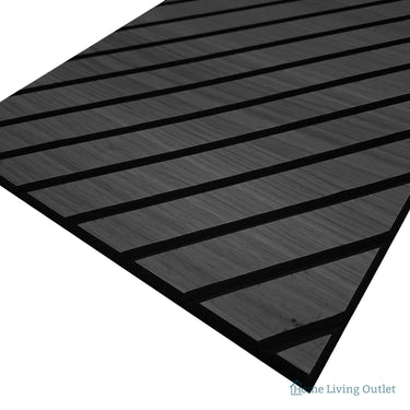 Superlightweight Herringbone - Self Adhesive Acoustic Wall Panels - 120cm x 30cm (4 Pack) – Black Oak