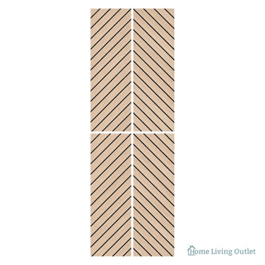 Superlightweight Herringbone - Self Adhesive Acoustic Wall Panels - 120cm x 30cm (4 Pack) – image 3