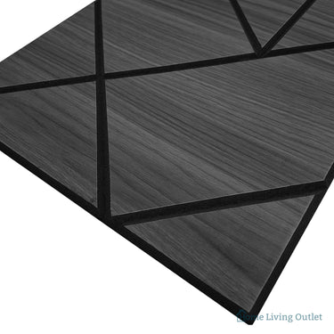 Superlightweight Shard - Self Adhesive Acoustic Wall Panels - 120cm x 30cm (4 Pack) – Black Oak