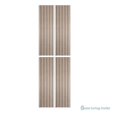 Superlightweight Slatted - Self Adhesive Acoustic Wall Panels - 120cm x 30cm (4 Pack) – image 3