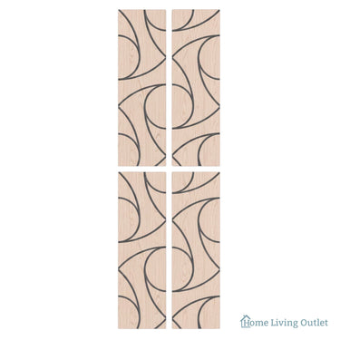 Superlightweight Spiral - Self Adhesive Acoustic Wall Panels - 120cm x 30cm (4 Pack) – image 3