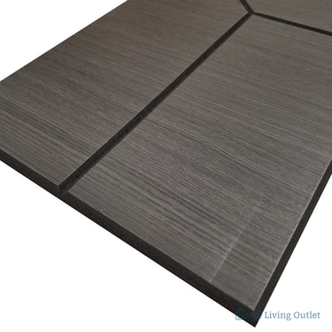 Superlightweight Wedge - Self Adhesive Acoustic Wall Panels - 120cm x 30cm (4 Pack) – Black Oak