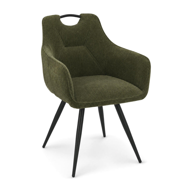Tobin Fabric Dining Chair - Green