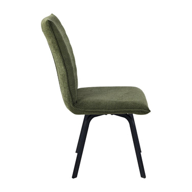 Ulric Chenille Dining Chair - Green – studio view 3