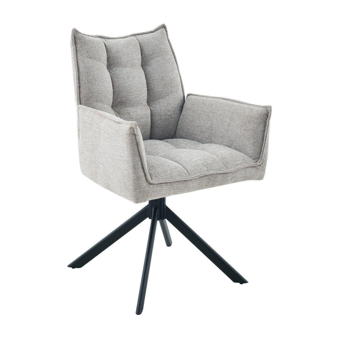 Vance Tweed Dining Chair - Cappuccino – studio view 1