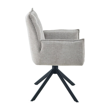 Vance Tweed Dining Chair - Cappuccino – studio view 3