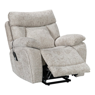 Verona Fabric Lift & Tilt Dual Motor Riser Recliner Chair in Biscuit – view 4