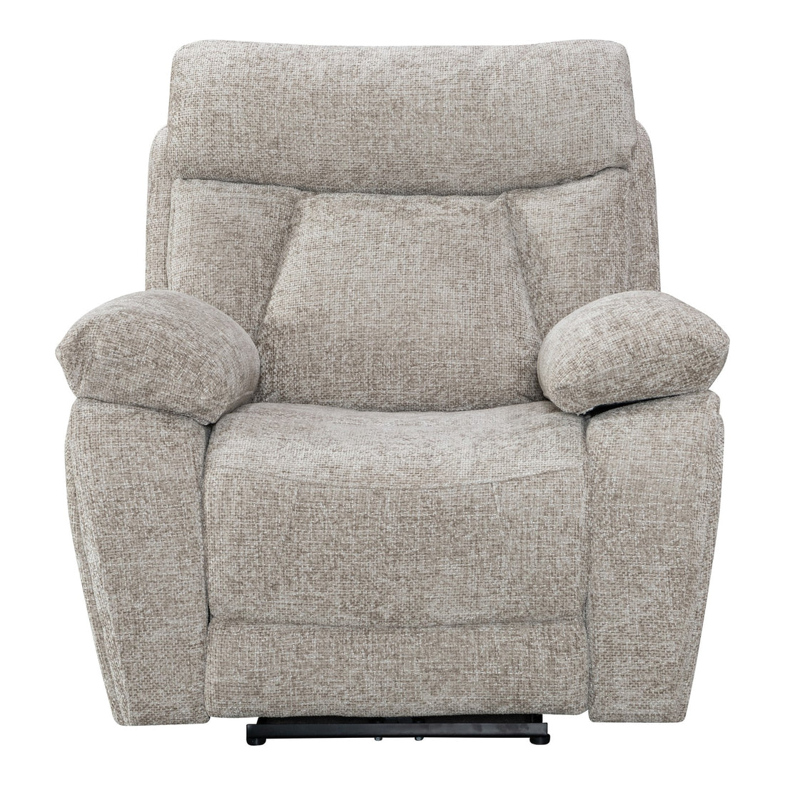 Verona Fabric Power Recliner Arm Chair in Biscuit