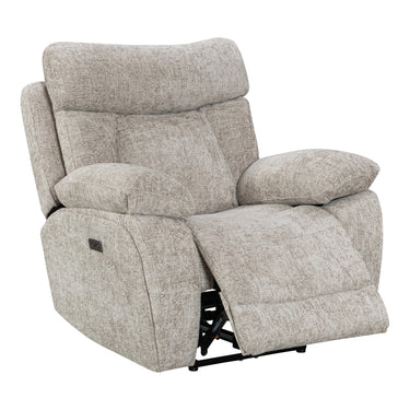 Verona Fabric Power Recliner Arm Chair in Biscuit – view 4
