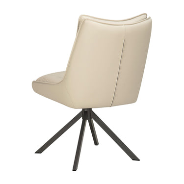 Vienna Two-Tone Swivel Dining Chair - Stone – studio view 2