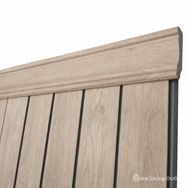 Wainscoting Wall Panel Kit - Slat - 1966mm × 1019mm (Half Wall) – Lightoak