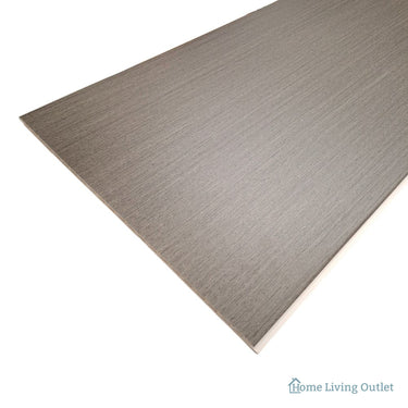 WPC Wall Panels - Wood Effect Flat Wall Panels - 235cm x 40cm (5 Pack) – Ash Grey