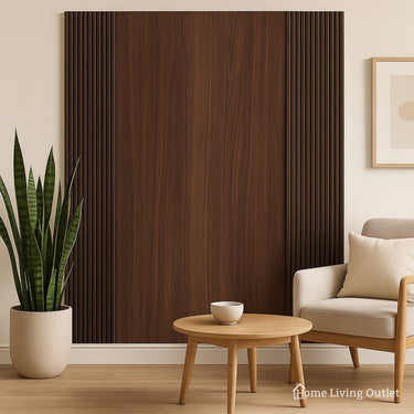 WPC Wall Panels - Wood Effect Flat Wall Panels - 235cm x 40cm (5 Pack)