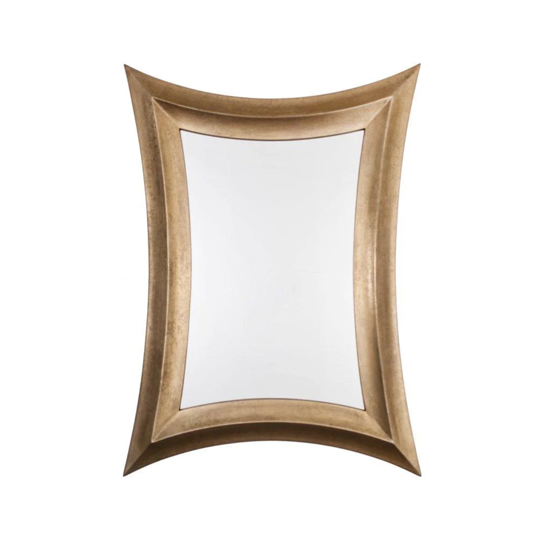 Cocoa Mirror Large Brushed Gold Abstract Designer Wall Hanging