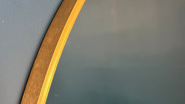 Sofology Renee Round Gold Wall Mirror